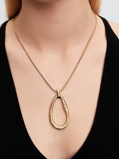 Organisch Gevormde Statement Hanger met Ketting