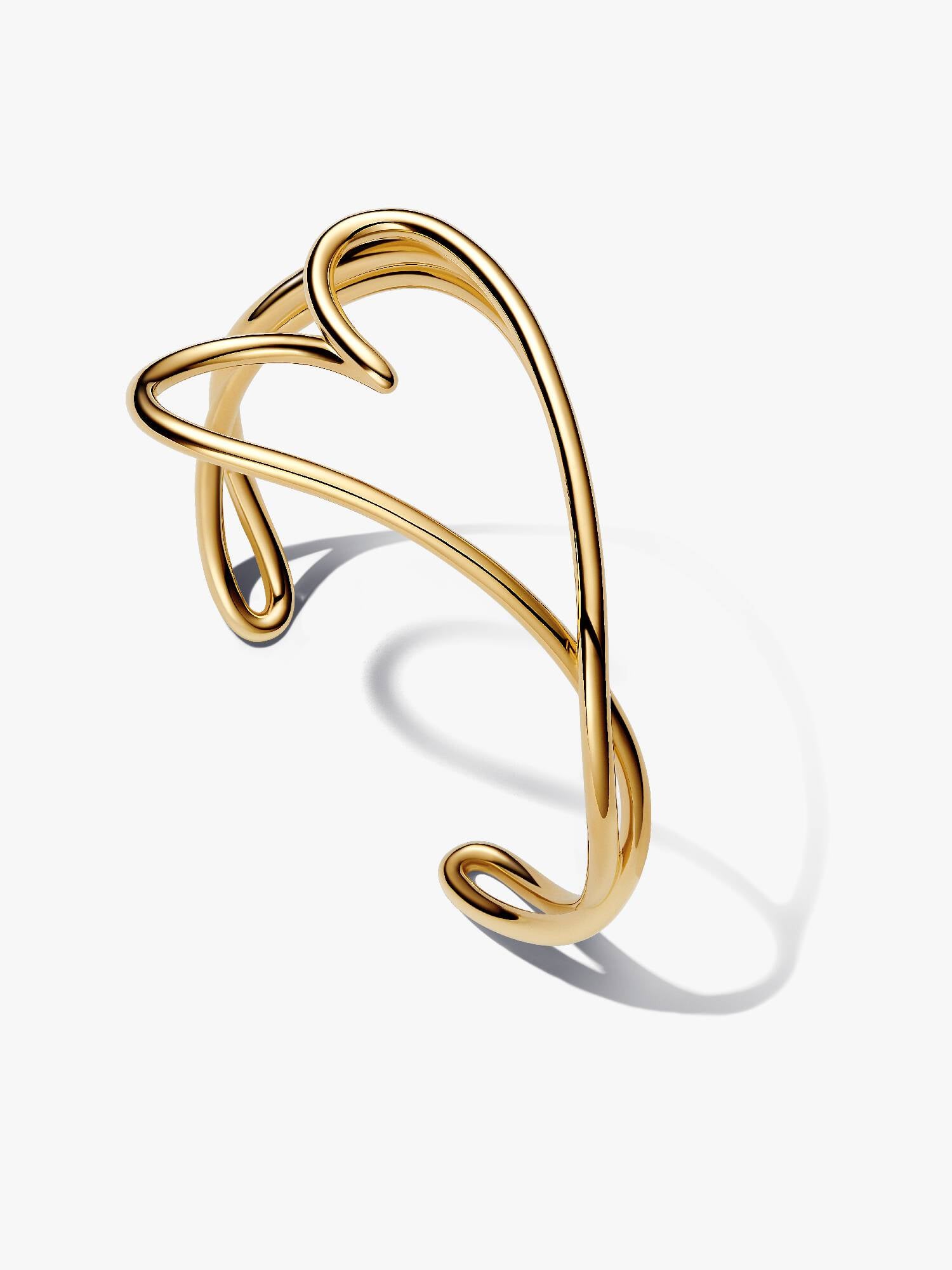 Organisch Gevormde Hart Bangle