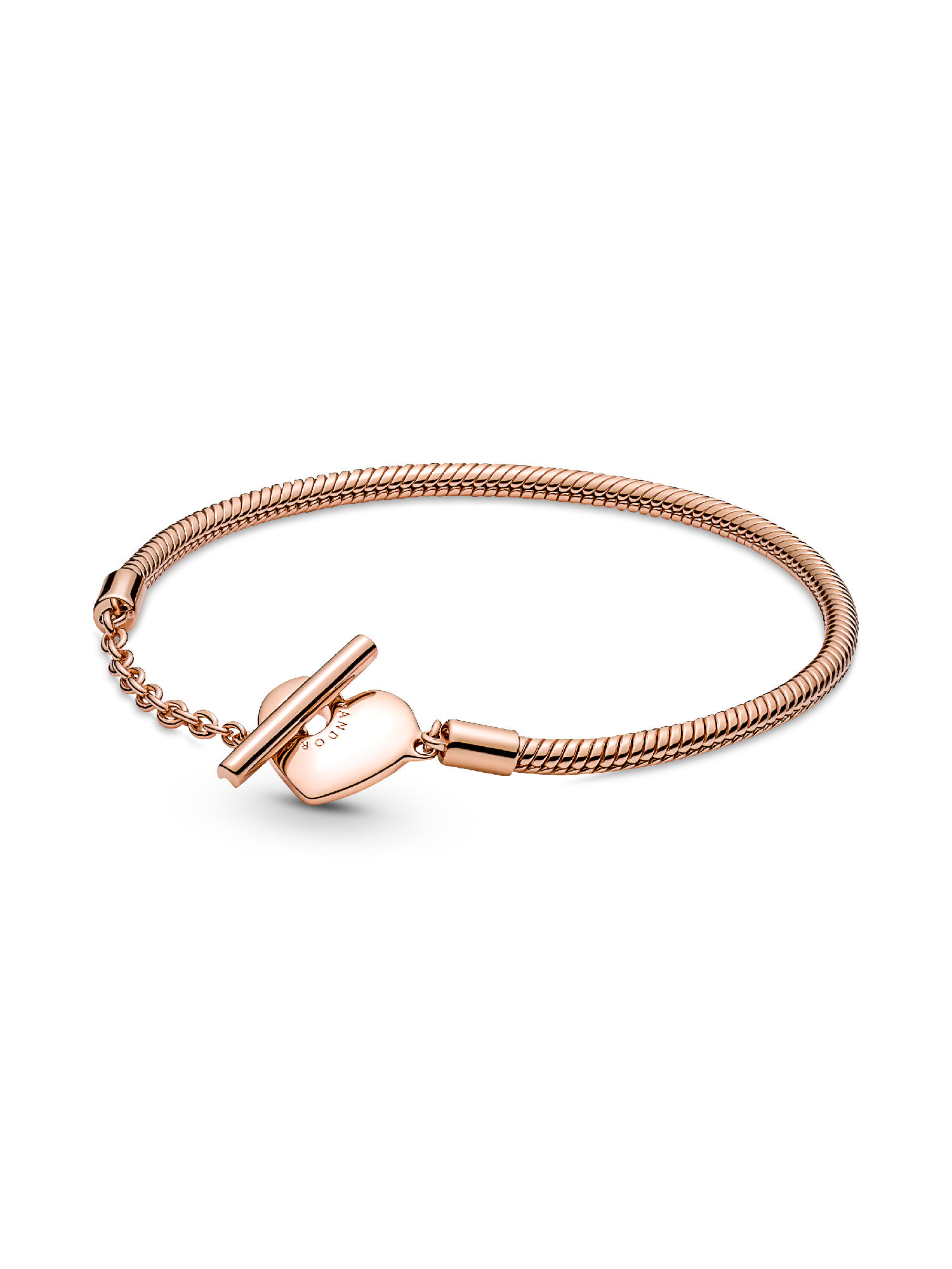 Pandora Moments Hart T-Bar Snake Chain Armband