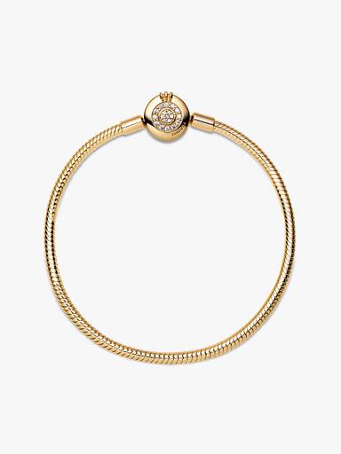 Pandora Moments Sprankelende Crown O Snake Chain Armband