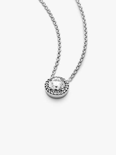 Ronde Sprankelende Stralenkrans Ketting