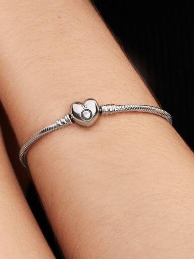 Moments Hart & Snake Chain Armband
