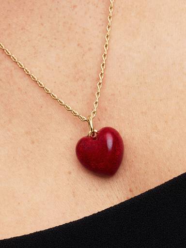 Rood Gezwollen Hart Hangende Bedel