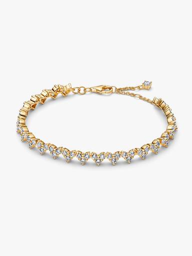 Tripple Steen Hart Armband