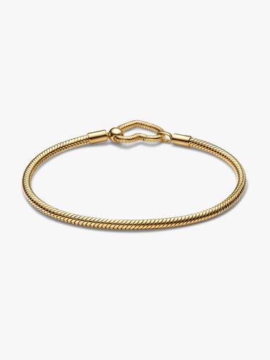 Snake Chain-armband met hartsluiting