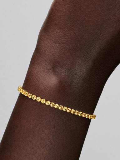 Sprankelende Gele Tennisarmband