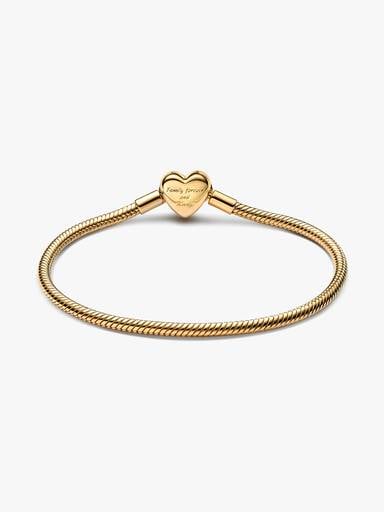Sparkling Infinity Heart Clasp-slangenschakelarmband