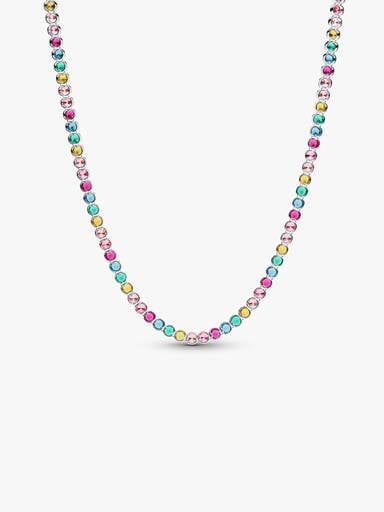 Regenboog Tennis Halsketting