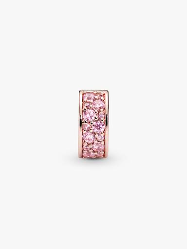Pink Pavé Clip Charm