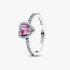 Verhoogd Lichtpaars Hart Ring Verhoogd Lichtpaars Hart Ring