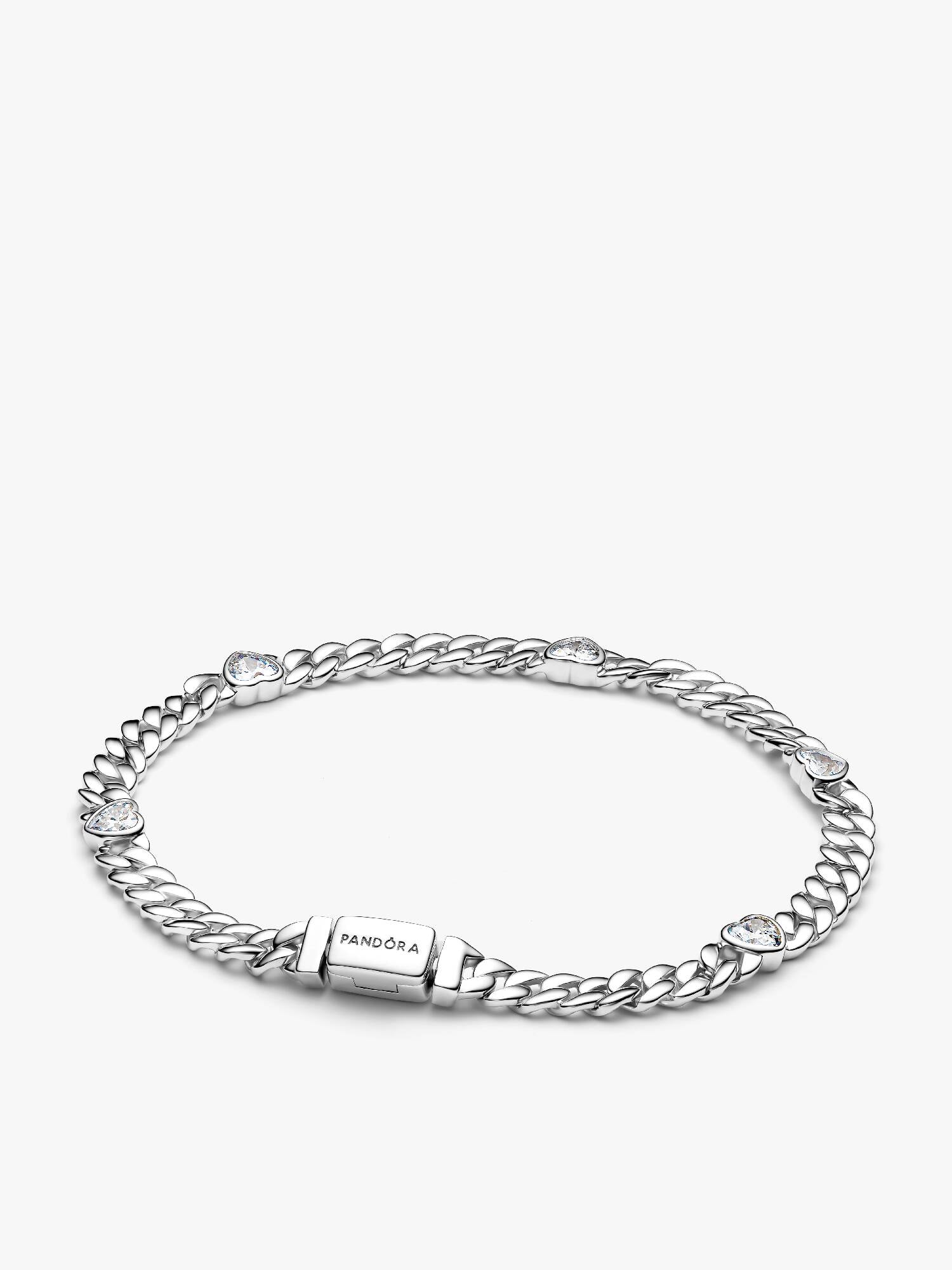 Cubaanse schakelarmband met hartjes