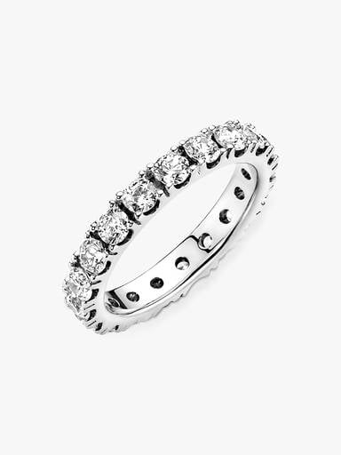Sprankelende Rij Eternity Ring