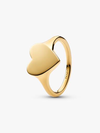 Ring graveerbaar hart