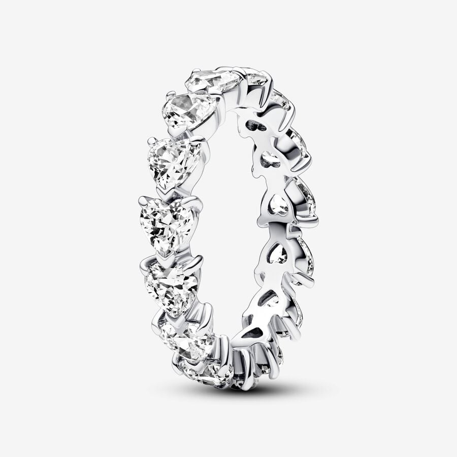 Eternity-ring met hartenrij image number 0