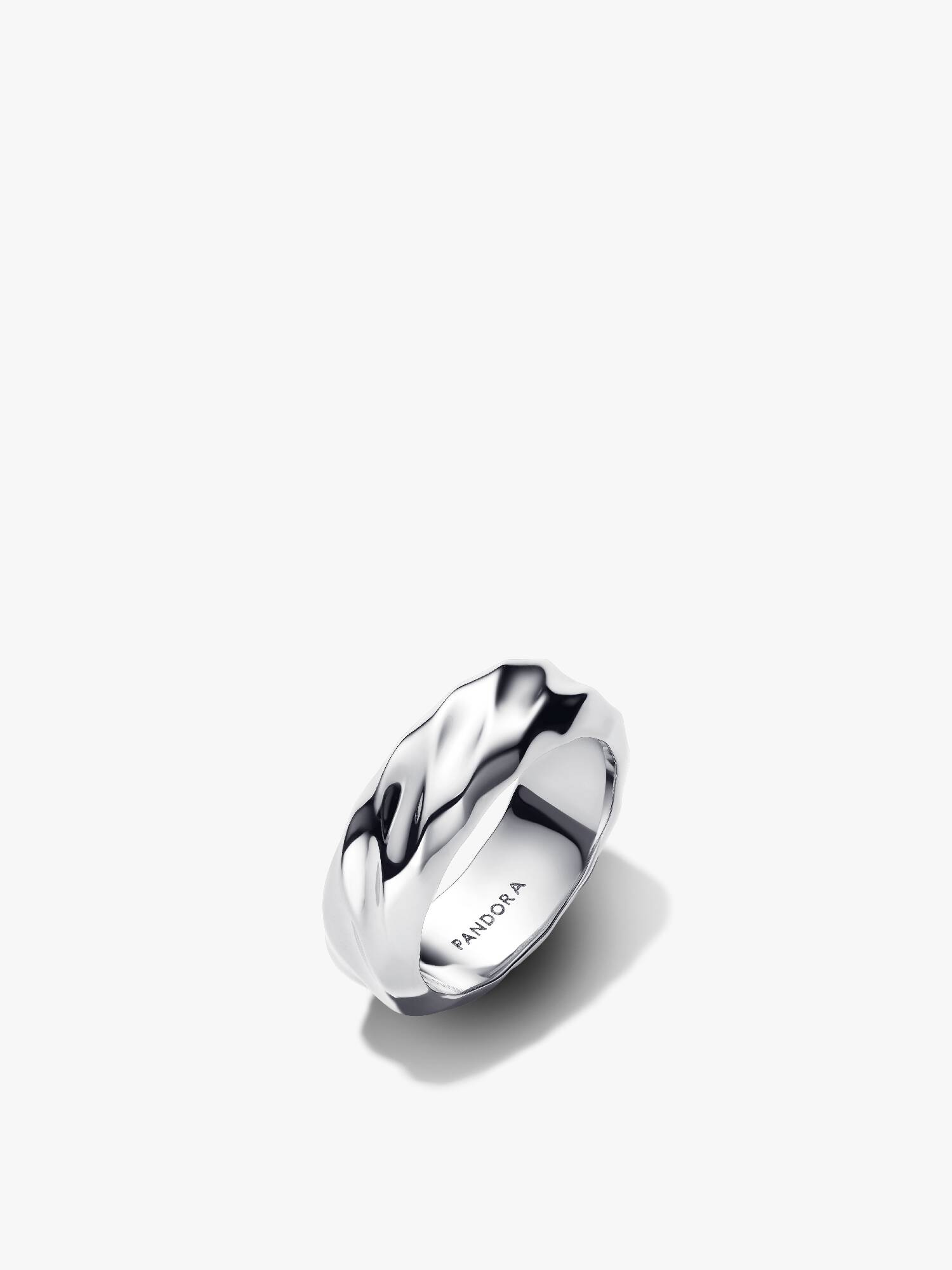 Geribbelde Brede Band Ring