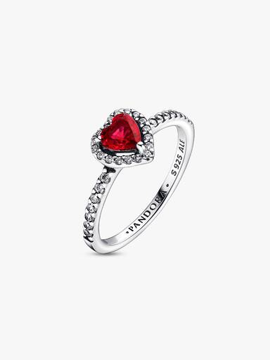 Verhoogd rood hartring