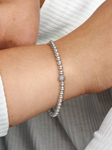 Kralen & pavé armband