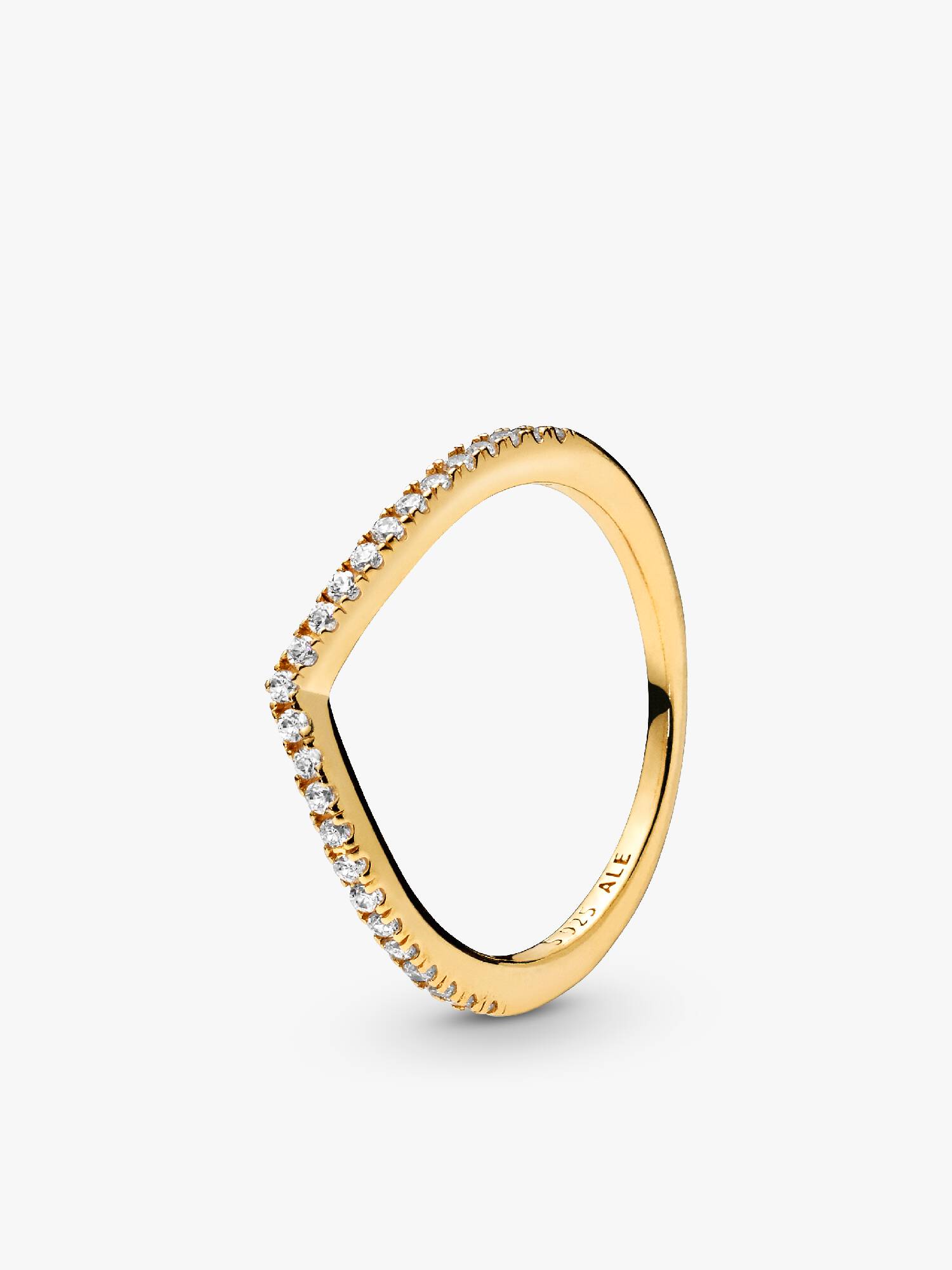 Sprankelende Wishbone Ring