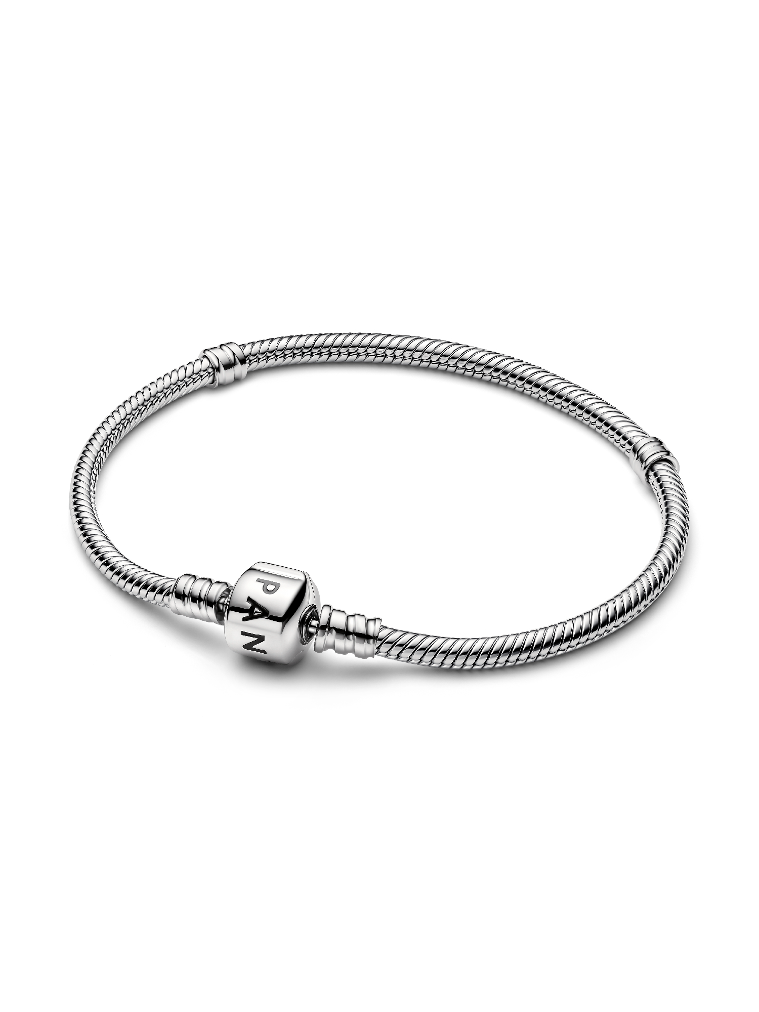 Pandora Moments Armband met Cilindersluiting, Platina Verguld