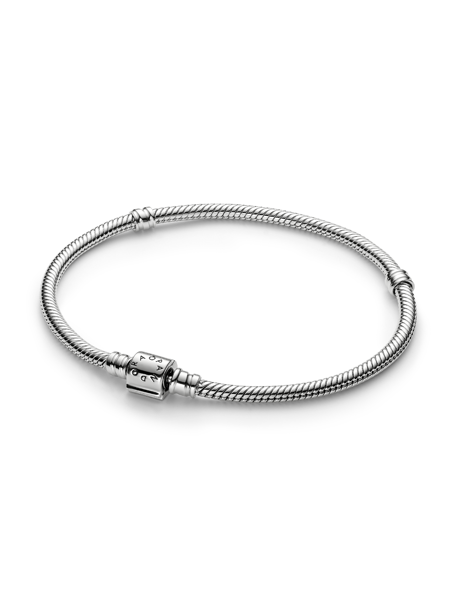 Pandora Moments Armband met Mini Tonvormige Sluiting, Platina Verguld