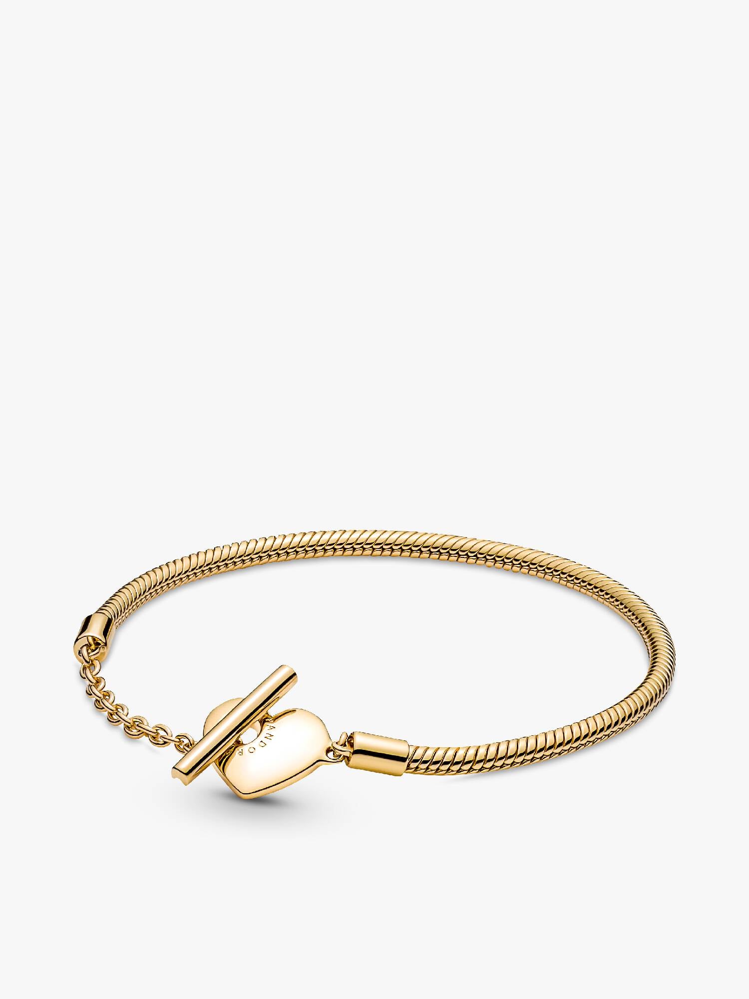 Pandora Moments Hart T-Balk Snake Chain Armband
