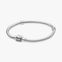 Pandora Moments Armband met Mini Tonvormige Sluiting, Sterling Zilver Pandora Moments Armband met Mini Tonvormige Sluiting, Sterling Zilver