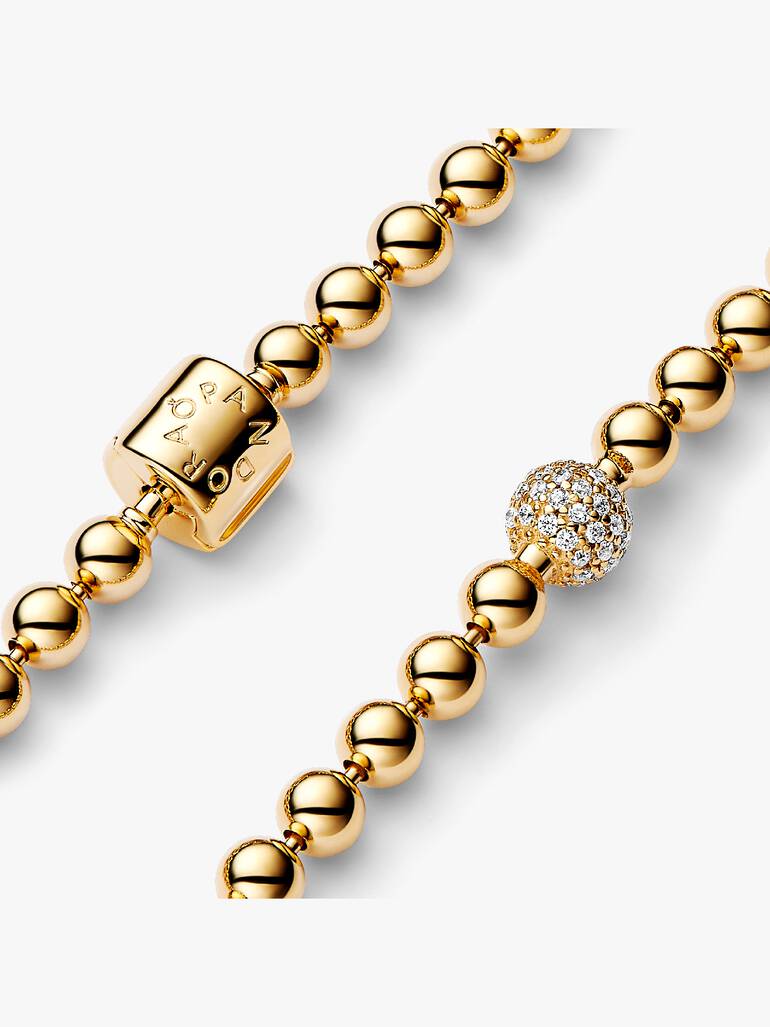 Kralen & pavé armband