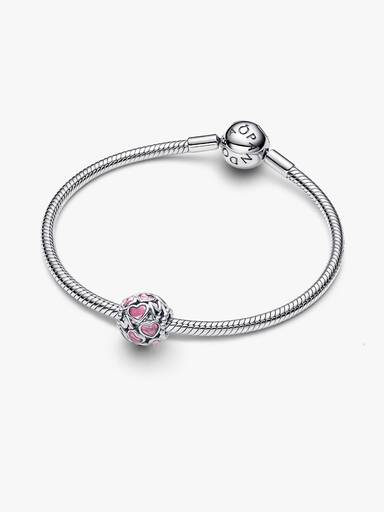 Roze Opengewerkte Harten Mam Bedel