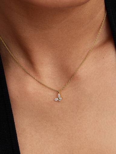 Ketting met vlinderhanger