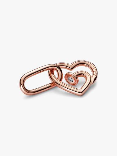 Pandora ME spijkerhart dubbele styling schakel