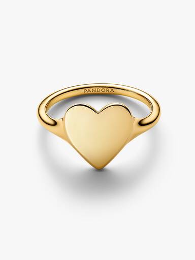 Ring graveerbaar hart