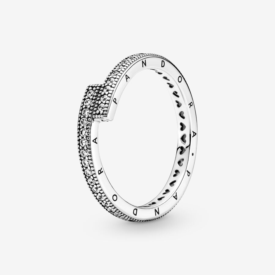 zwavel horizon Professor Sprankelende Overlappende Ring | Pandora NL
