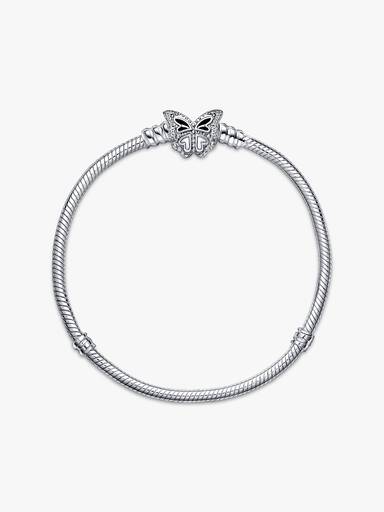 Pandora Moments Snake Chain Armband met Vlindersluiting