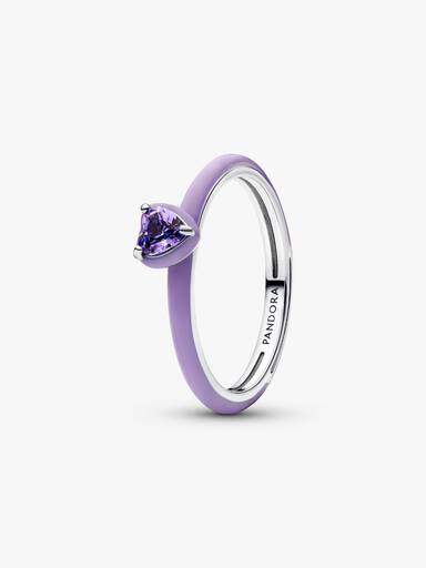 Paarse Hart Chakra Ring