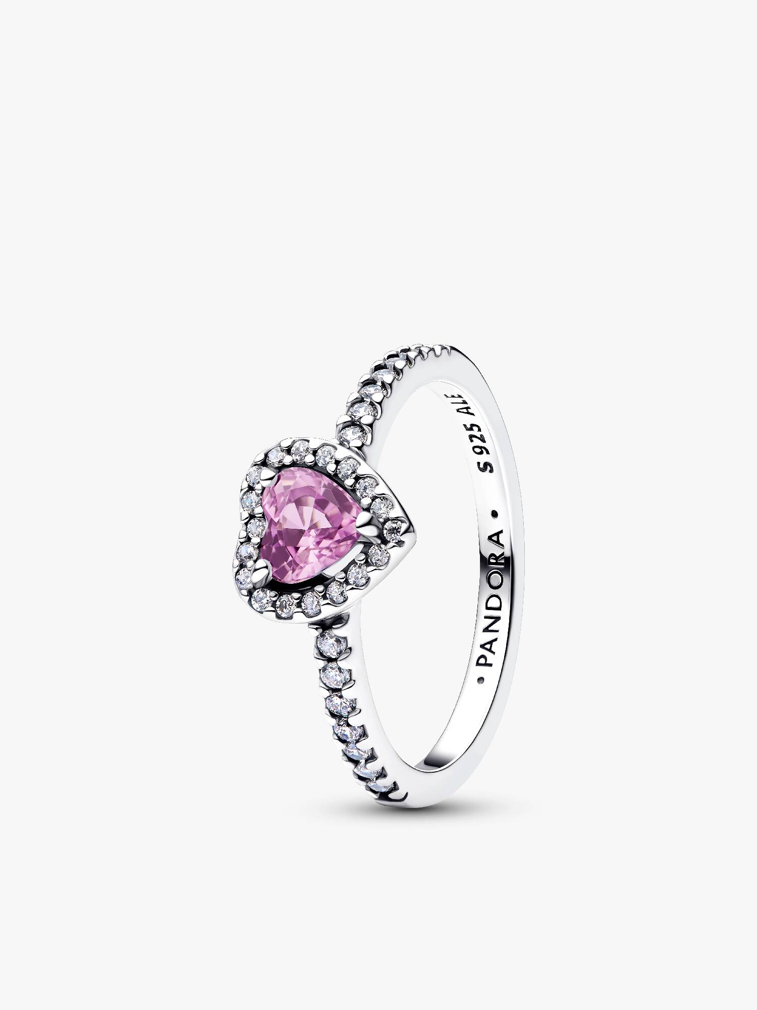 Verhoogd Lichtpaars Hart Ring