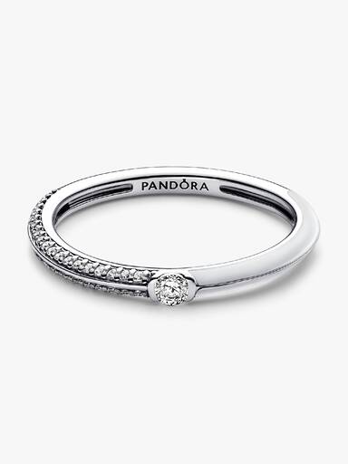 Pandora ME Pavé & Witte Dubbele Ring
