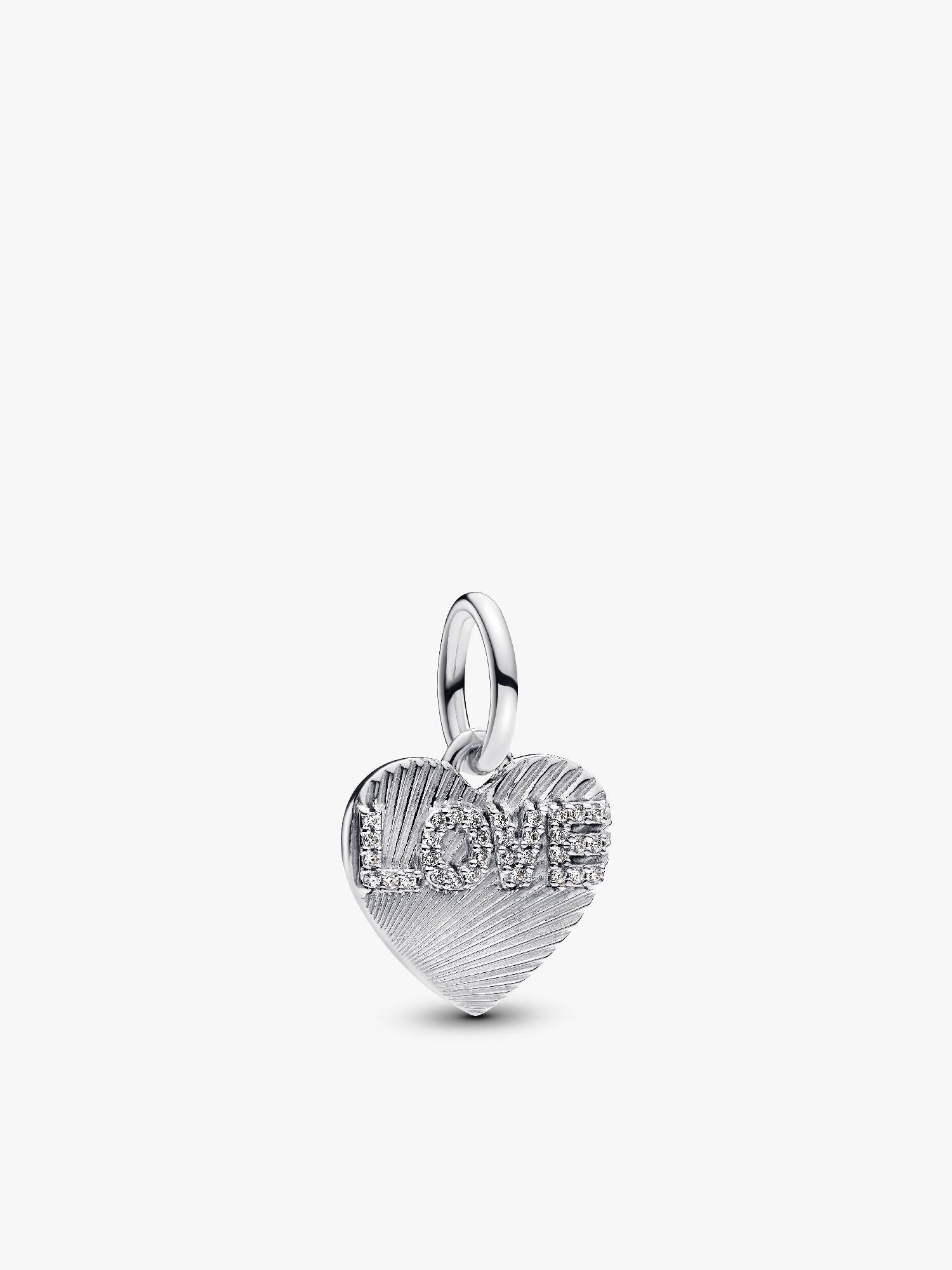 Hangende bedel met graveerbaar love-hart