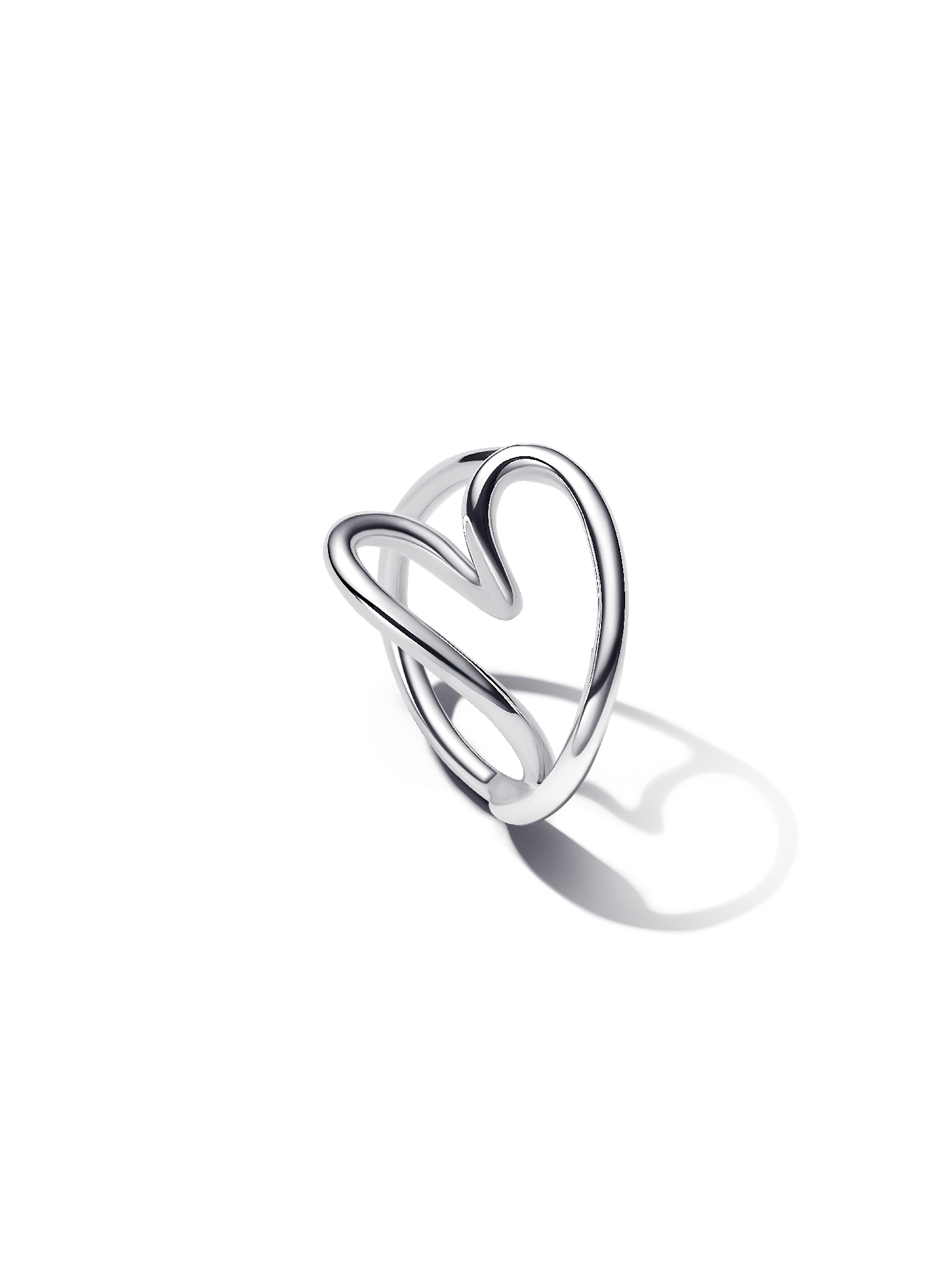 Organisch Gevormde Hart Ring