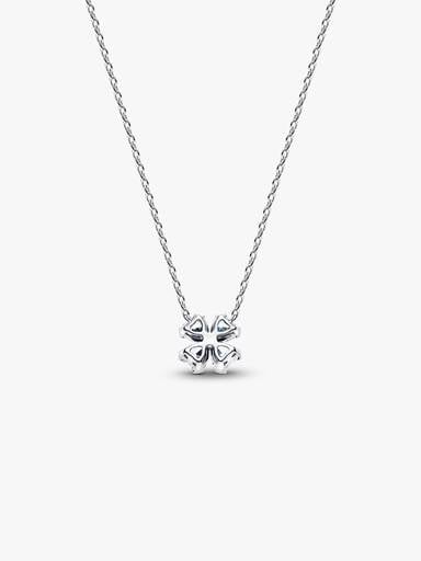 Sprankelend Klavertjevier Ketting met Hanger