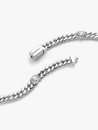 Cubaanse schakelarmband met hartjes