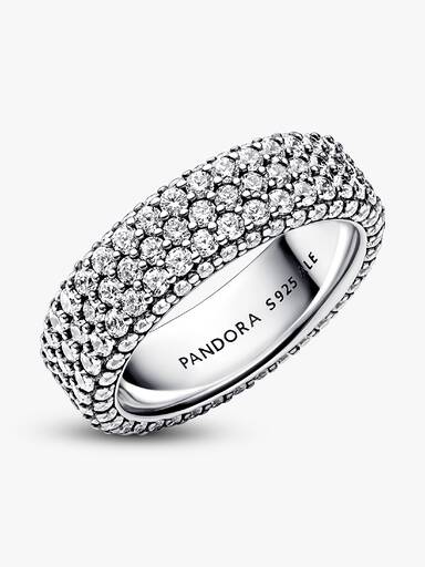Pandora Timeless driedubbele rij pavé ring