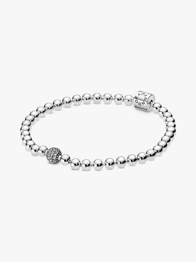 Kralen & pavé armband