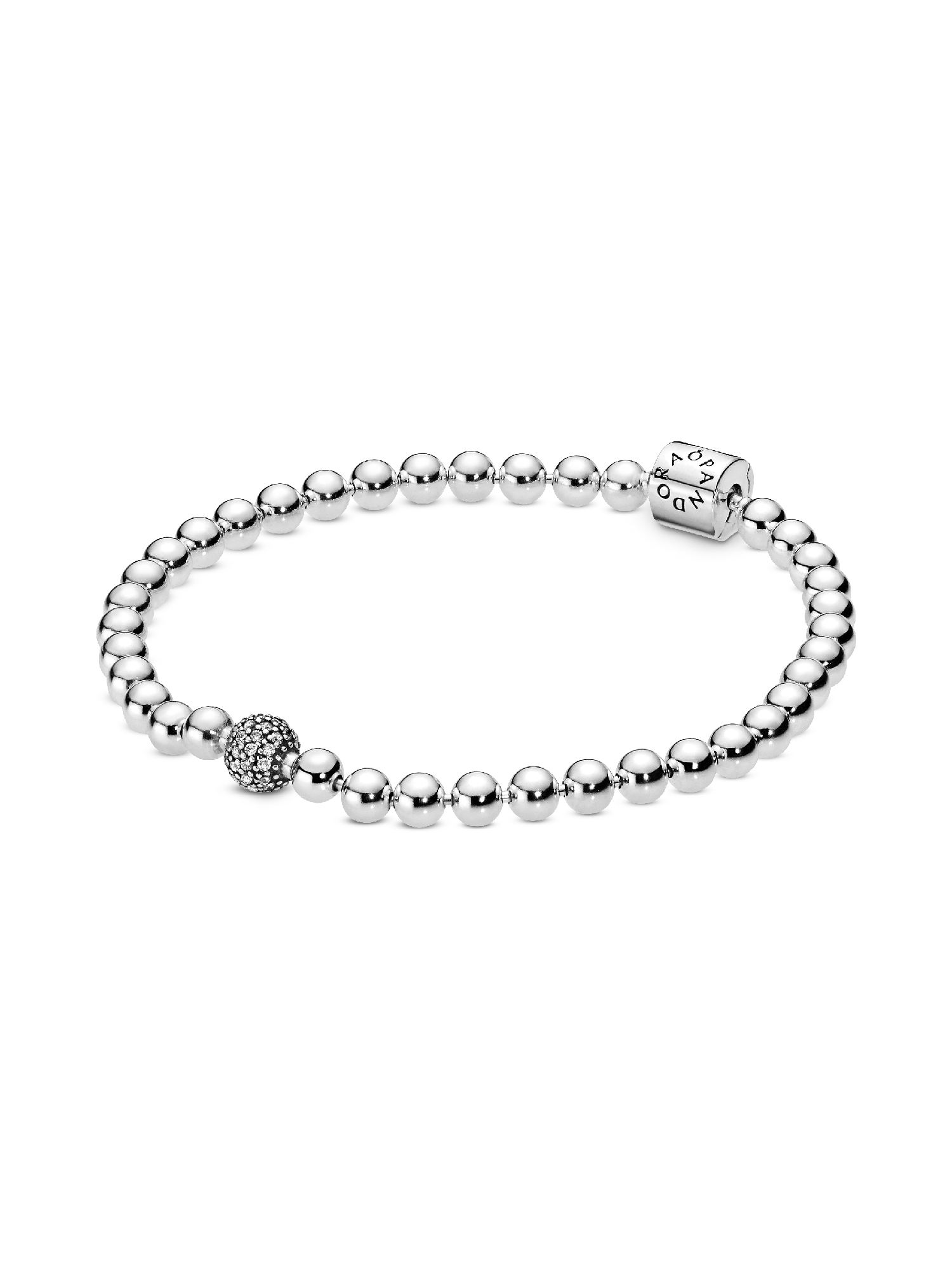 Kralen & pavé armband