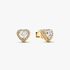 Sparkling Elevated Heart Stud Earrings Sparkling Elevated Heart Stud Earrings
