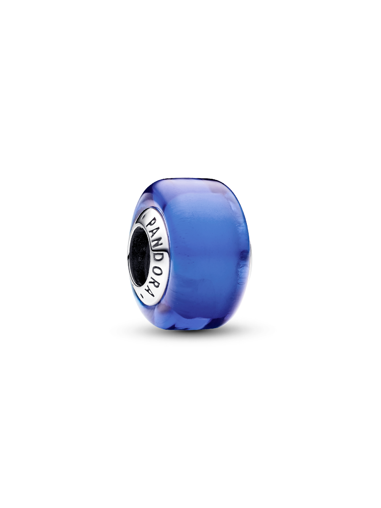 Blauwe minibedel van muranoglas