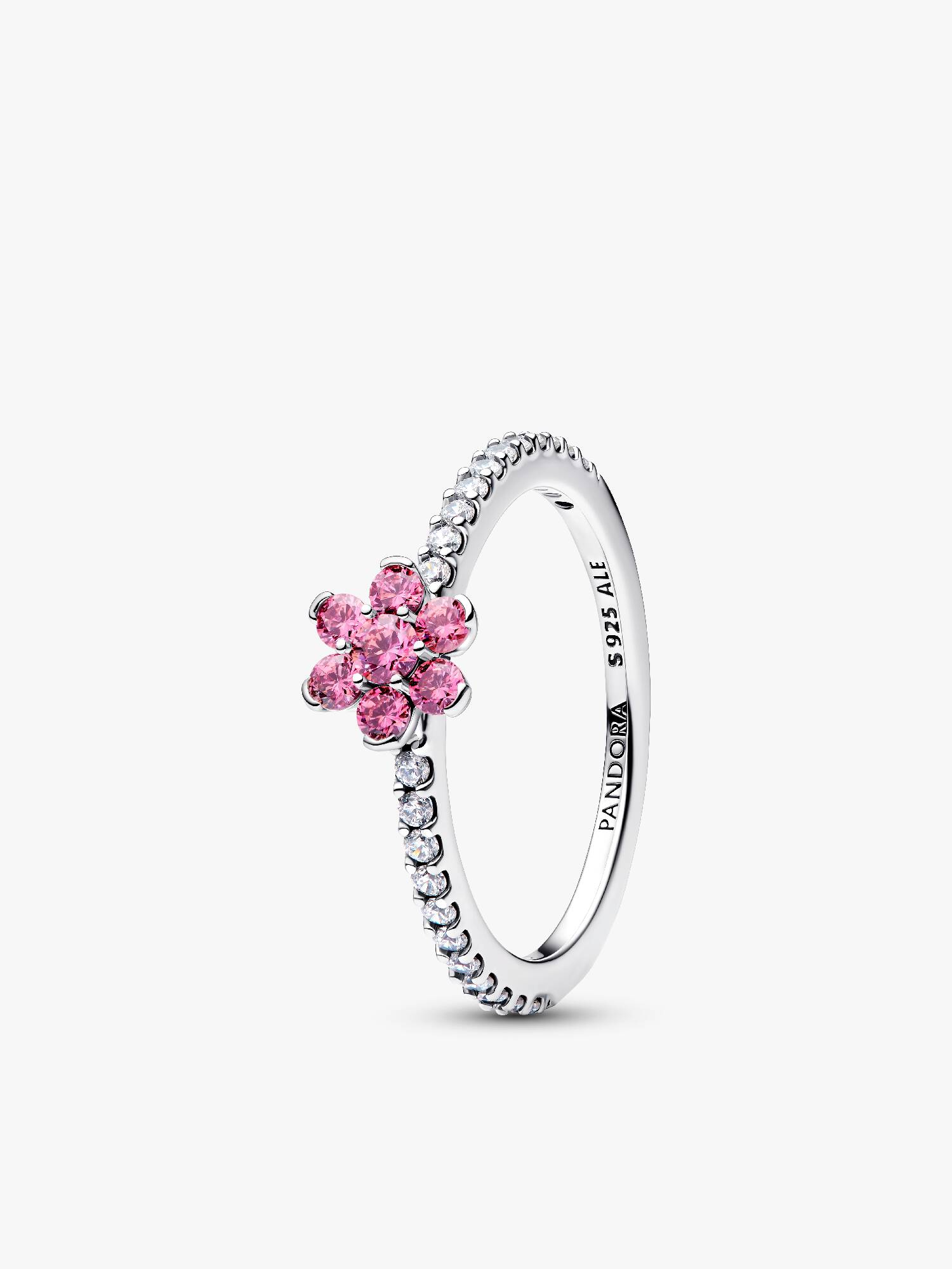 Sprankelend Roze Madeliefje Ring
