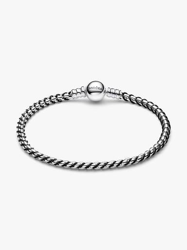 Zwart Koord Doos Schakel Armband