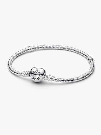 Pandora Moments Hartsluiting Armband, Sterlingzilver