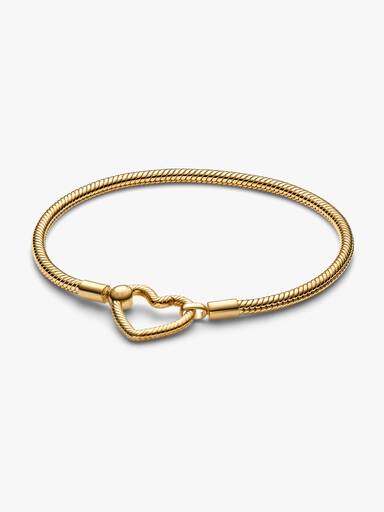 Snake Chain-armband met hartsluiting