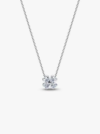 Sprankelend Klavertjevier Ketting met Hanger